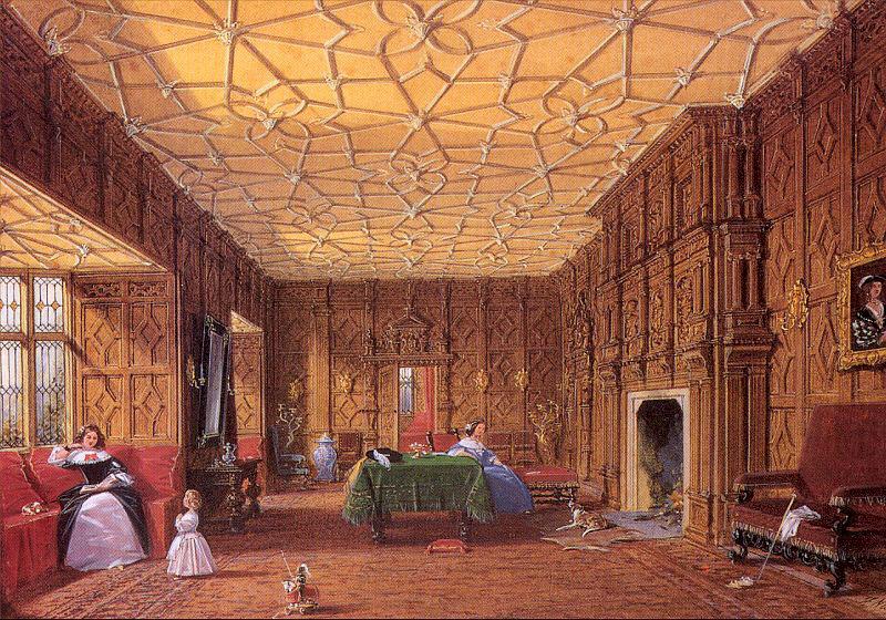 Nash, Joseph The Drawing Room at Levens, Cumbria china oil painting image